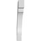 Ekena Millwork 3 1/2-in. W x 22-in. D x 28-in. H Merced Architectural Grade PVC Knee Brace BRCP035X22X28MRC - alternate 2